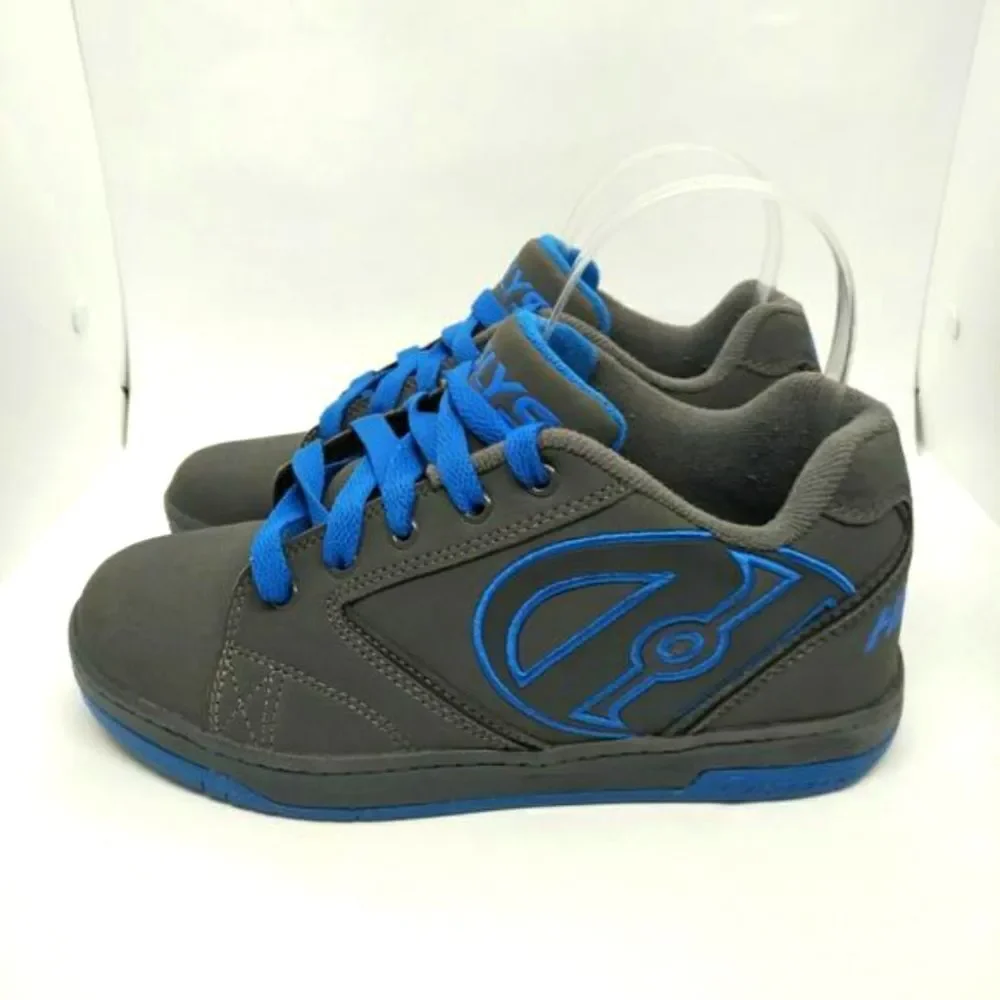 Heelys Propel Blue‎ And Grey Skate Shoes Sneakers Youth Size 5